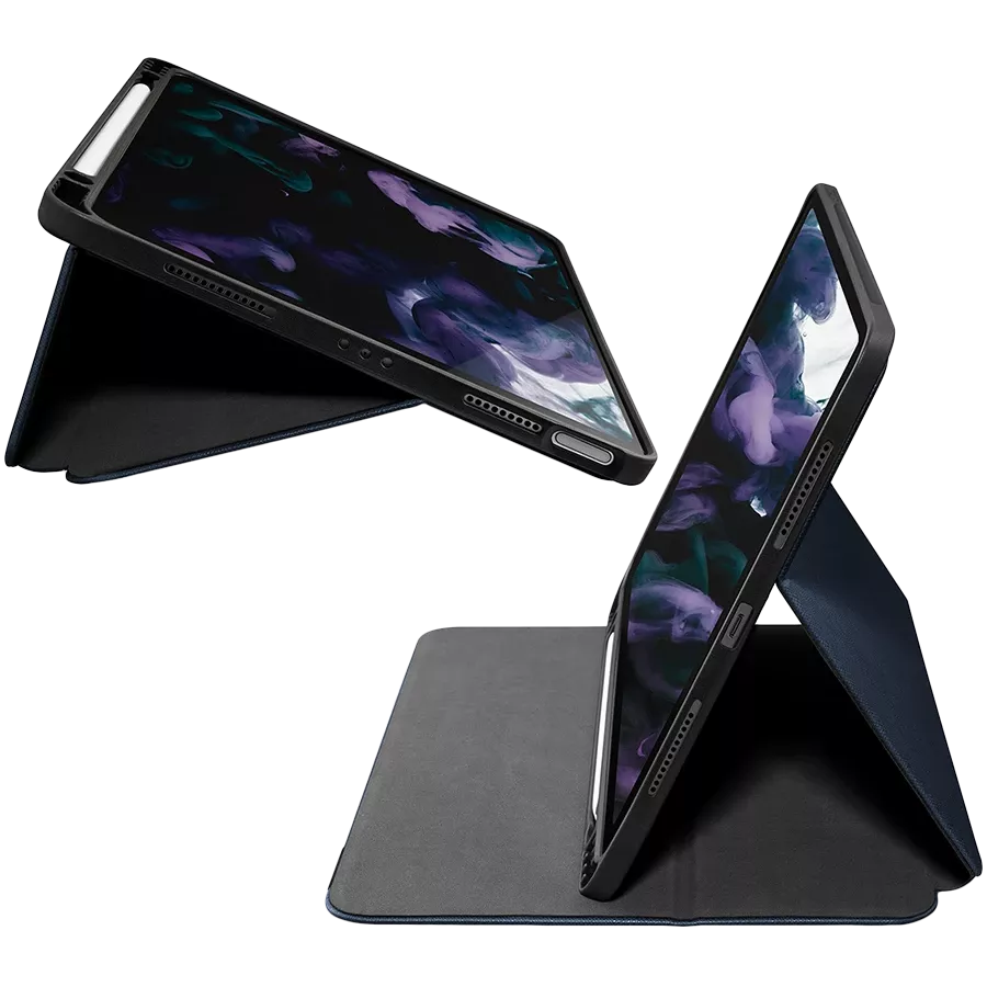 Обложка Smart Folio LAUT PRESTIGE Folio  Синяя для iPad Pro 12,9 дюйма (3-го, 4-го и 5-го поколения) — Изображение №4
