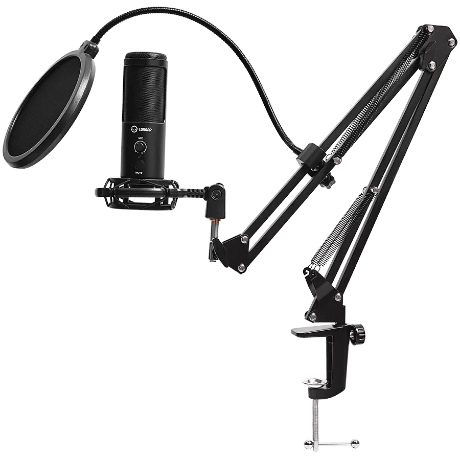 LORGAR Gaming Microphone Voicer 931, Wired, Black — Image №2