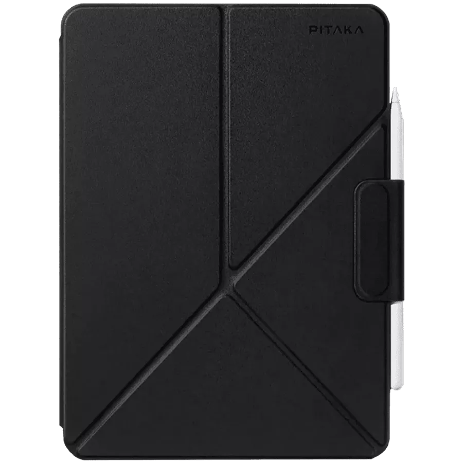 Smart Folio PITAKA MagEZ Folio თან MagSafe Black for iPad Pro 12.9-inch (6th generation)/Air (4th generation)/Air (5th generation)/(3rd generation)/(4th generation)/(5th generation) — სურათი №1