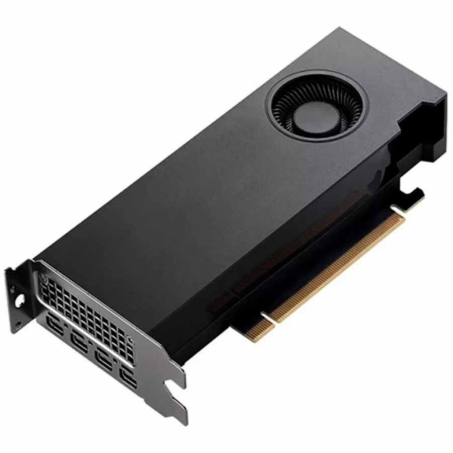 PNY GPU NVIDIA VCNRTXA4500 SB PCI Express x16 Gen 4.0 20 GB GDDR6 ECC 320 bit NVlink Support HDCP 2.2 and HDMI 2.0 support with opt. Adapter 4x DP 1.4a
