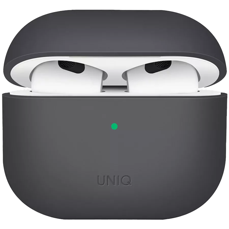 Case UNIQ LINO Liquid  Dark Gray for AirPods (Gen3) — Image №1