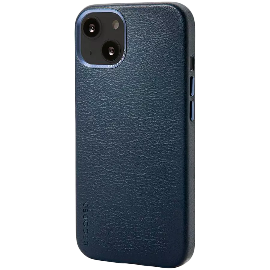 DECODED Case Leather Case with MagSafe, Navy for iPhone 13 — Image №2