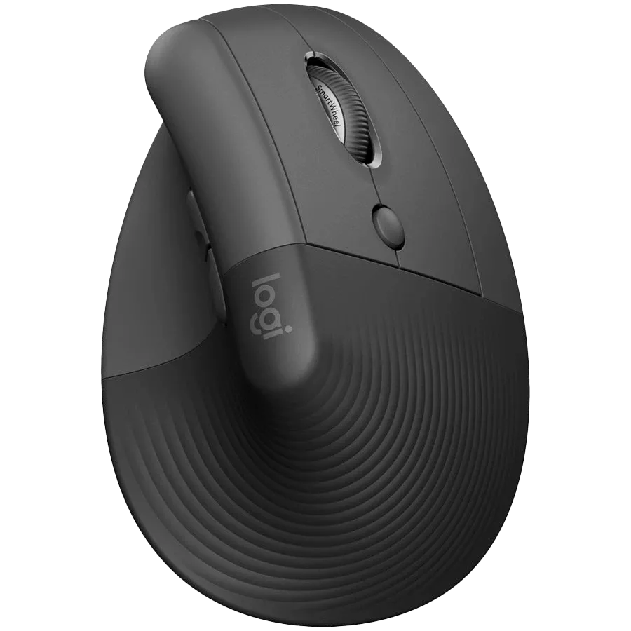 Мышь LOGITECH Lift Vertical Ergonomic Wireless/Bluetooth Graphite (L910-006473) — Изображение №1