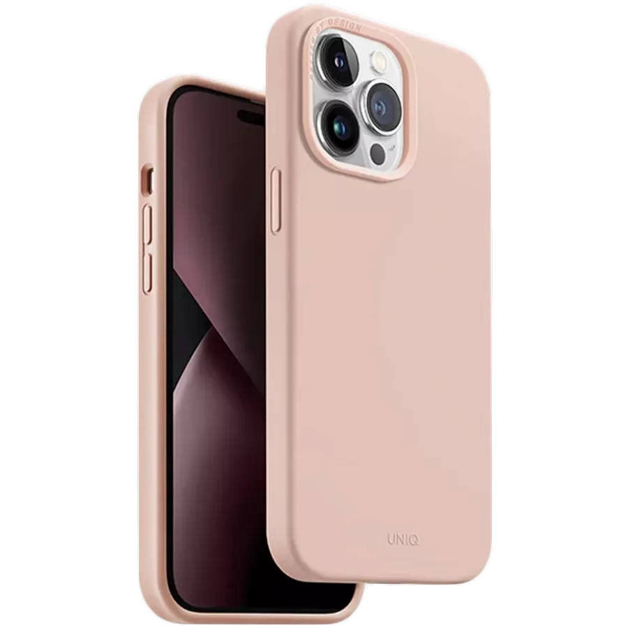 UNIQ Θήκη Lino Hue MagClick με MagSafe, Ροζ for iPhone 14 Pro Max — Εικών №1