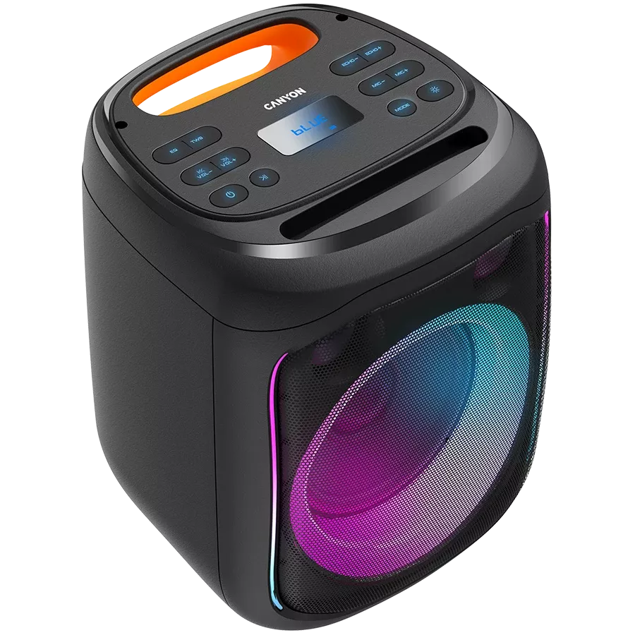 CANYON Portable Speaker, Black/Orange — Image №3