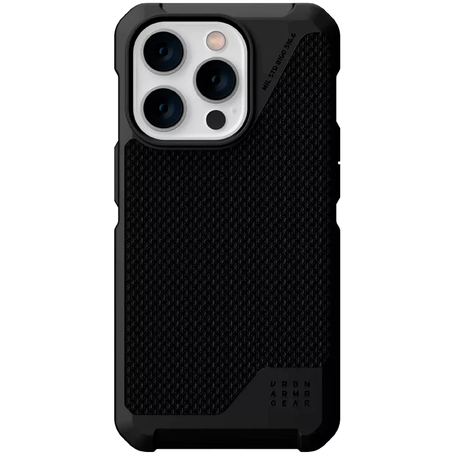 Protective Case UAG METROPOLIS LT with MagSafe Kevlar Black for iPhone 14 Pro — Image №1