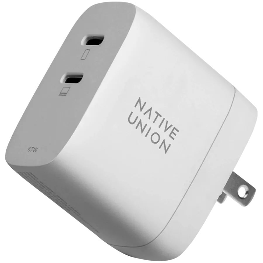 Адаптер питания NATIVE UNION USB-A, USB-C, 67 Вт, Белый — image №2