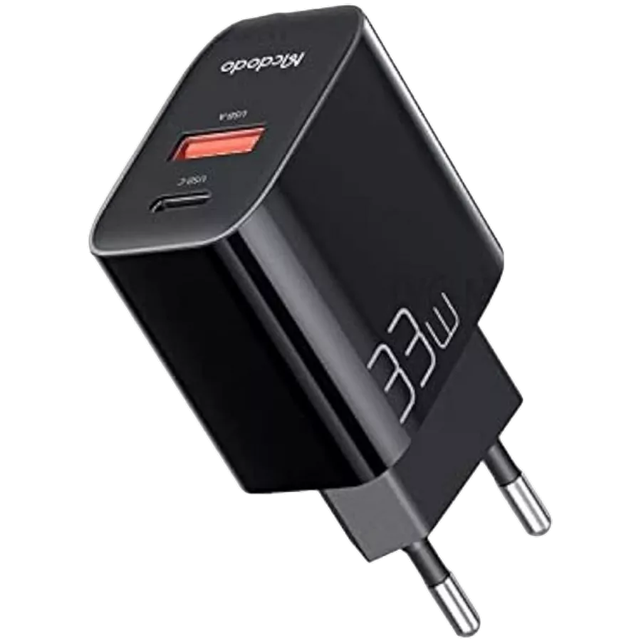 Power Adapter MCDODO 2*USB/USB-C, 33 W — Image №1