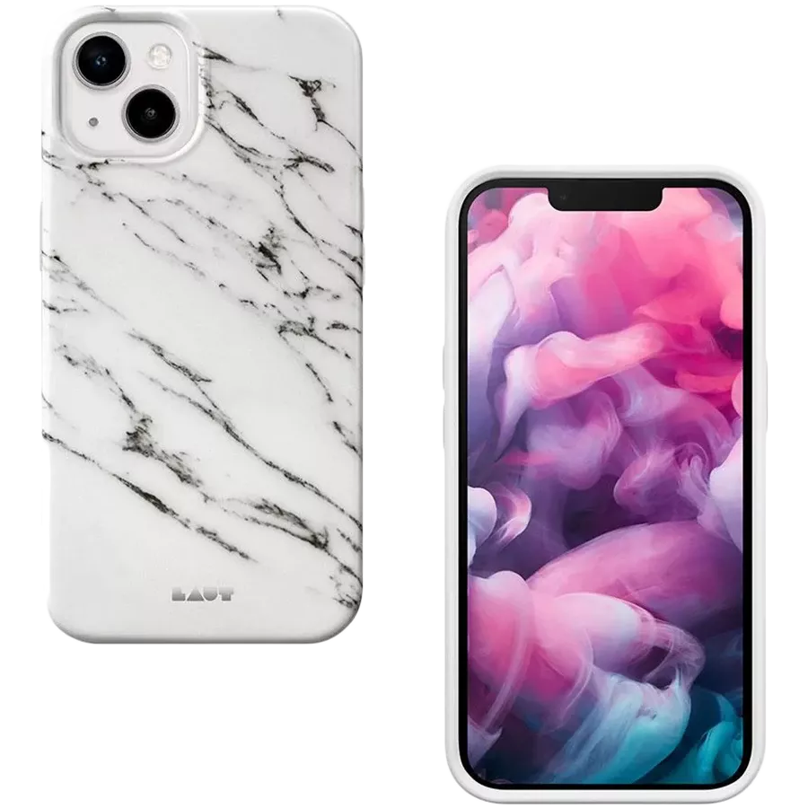 LAUT Προστατευτική θήκη Huex Elements Marble , Λευκό for iPhone 13 — Εικών №2