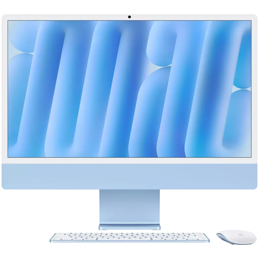 Apple iMac 24", Apple M4 (10C CPU/10C GPU), 16 GB, 256 GB SSD, Blue — Image №1