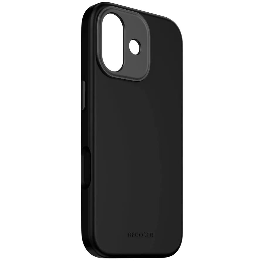 DECODED Case Antimicrobial Silicone MagSafe with MagSafe, Phantom Black for iPhone 17 — Image №3