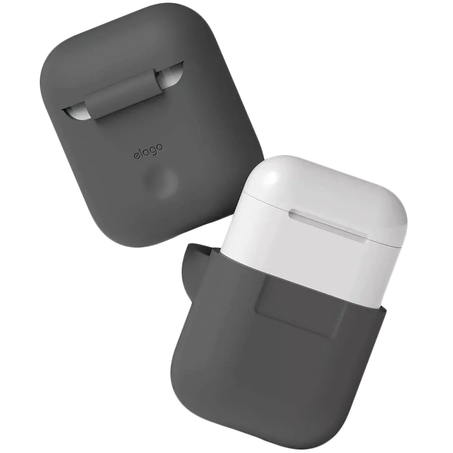 Чохол для AirPods ELAGO Silicone Case Dark Grey — Зображення №2