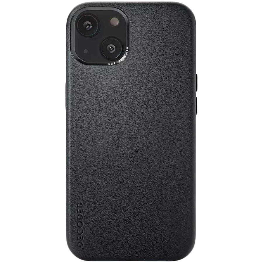 DECODED Θήκη Leather Case με MagSafe, Μαύρος for iPhone 13 — Εικών №1