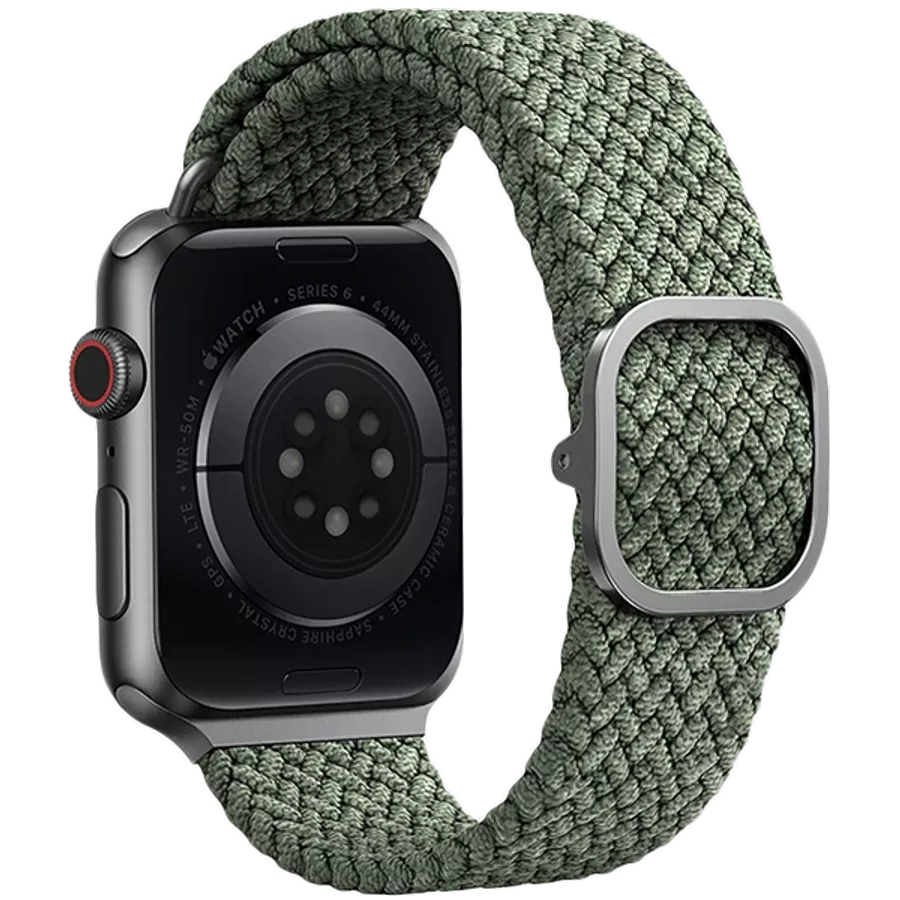 Band UNIQ ASPEN Strap Braided for Apple Watch 42/44 ASPEN Strap Կանաչ for Apple Watch 42/44/45 mm — image №1