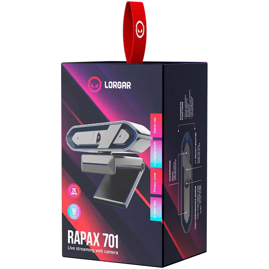 Web Camera LORGAR Rapax 701, Blue — Image №6