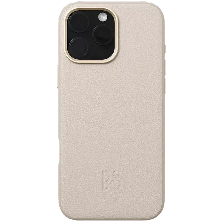 BANG & OLUFSEN Case Leather Case with MagSafe, Hourglass Sand for iPhone 16 Pro — Image №2