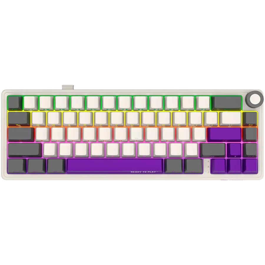 LORGAR KBP70MW Gaming Keyboard, Wireless, Beige, EN — Image №1