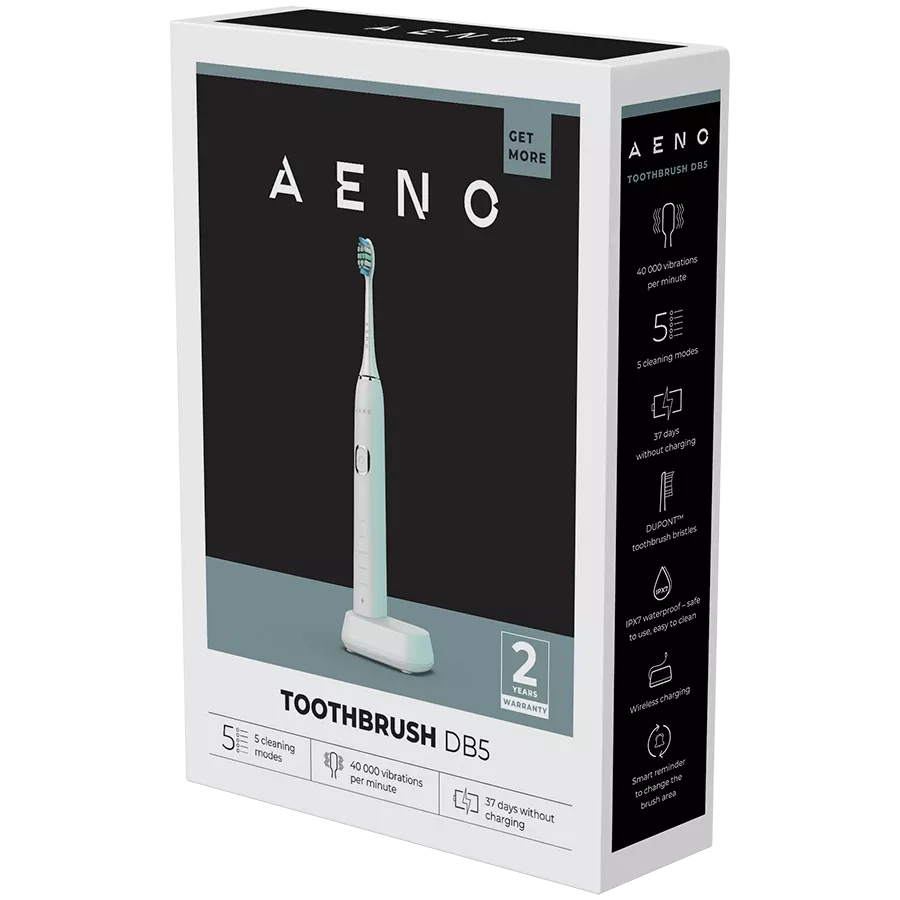AENO DB5 Toothbrushes, Sonic, White — Image №9
