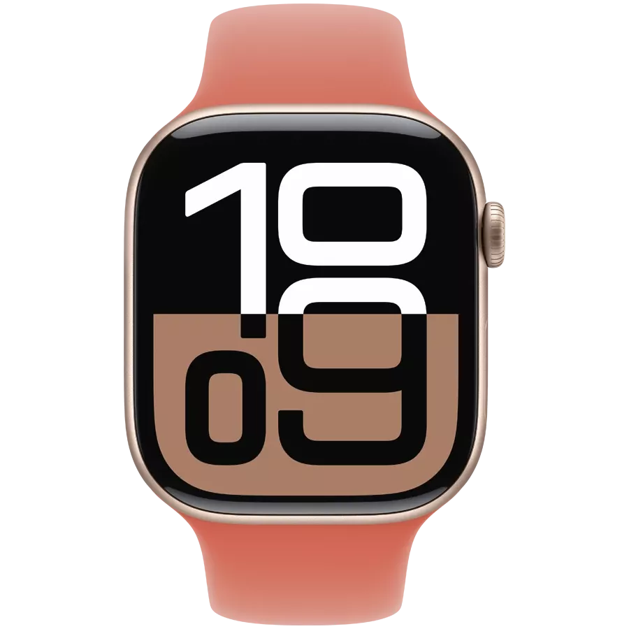 APPLE 46mm Sport Band - S/M & M/L Band Extension Sport Band Tangerine for Apple Watch 44/45/46/49 mm — Image №3