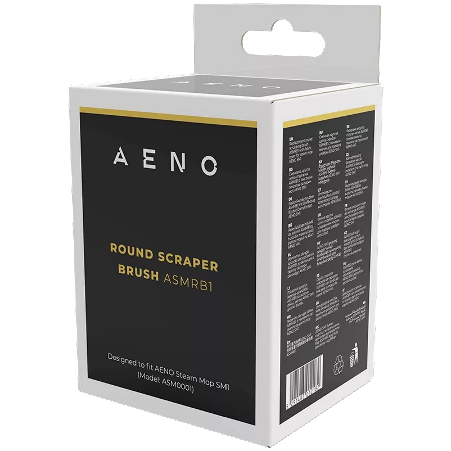 AENO  for SM1|АғылшынRound scraper brush  for steam mop SM1 (Round Scraper Brush, Cloth Cover included)Ағылшын| — image №3