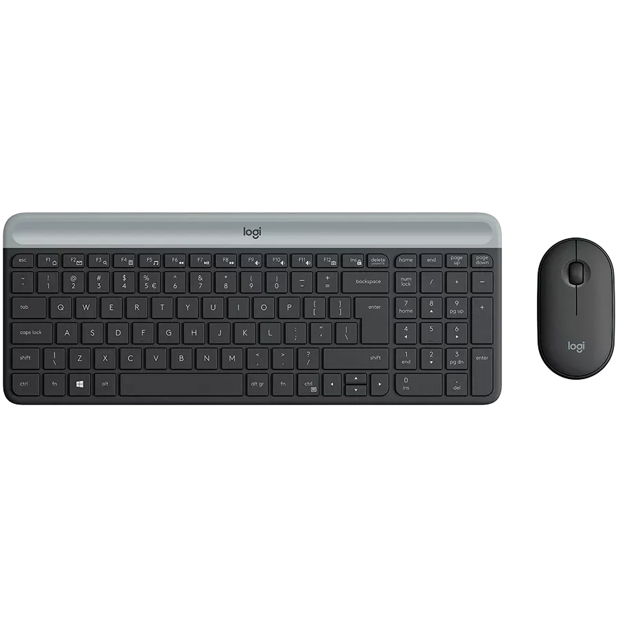 LOGITECH MK470 Πληκτρολόγιο, Ασύρματο, Γραφίτης, Διεθνή Αγγλικά — Εικών №1