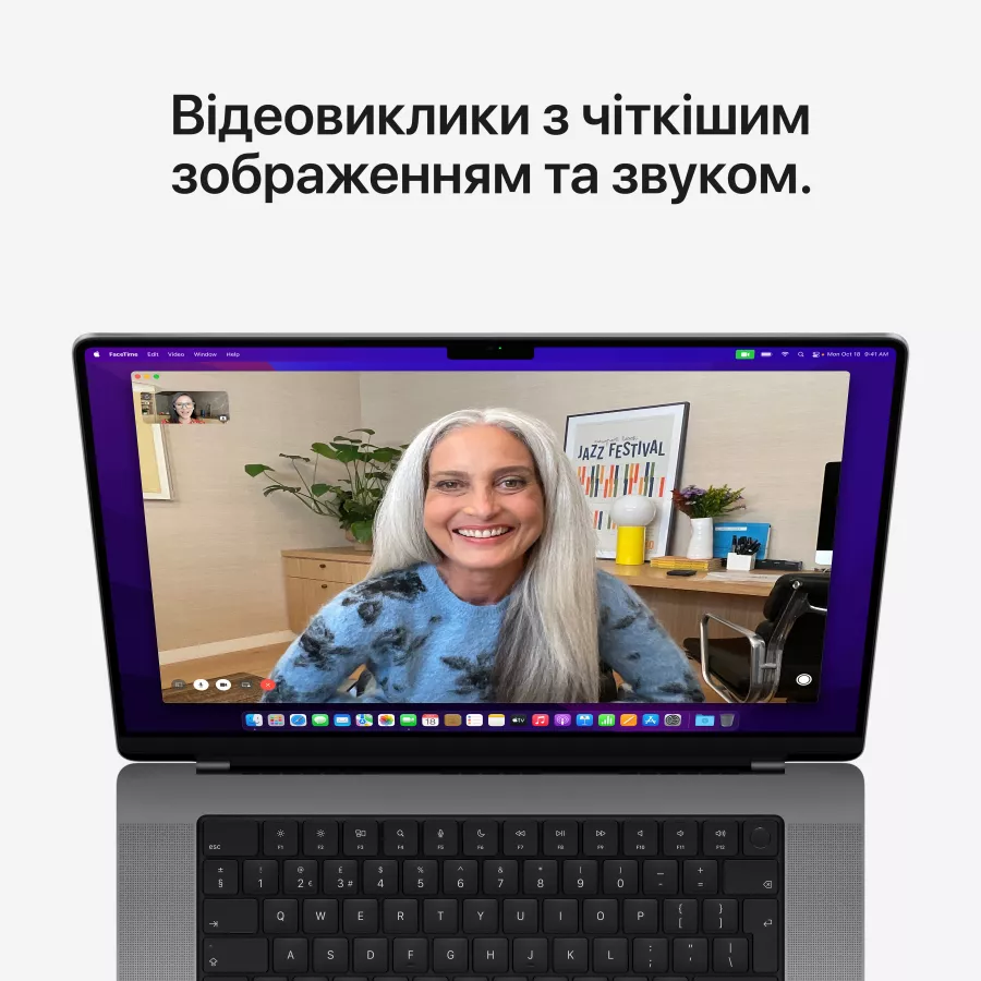 Apple MacBook Pro 16.2"  Apple M1 Pro (10C CPU/16C GPU), 32 ГБ, 512 ГБ, Космічний сірий — Зображення №12