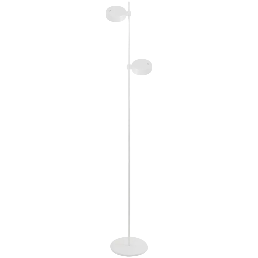 ZAFFERANO SUPER O FLOOR LAMP 2 L. 250x1600mm. MATT WHITE 2x3.5W 27/31/40K-5Vdc — Image №1