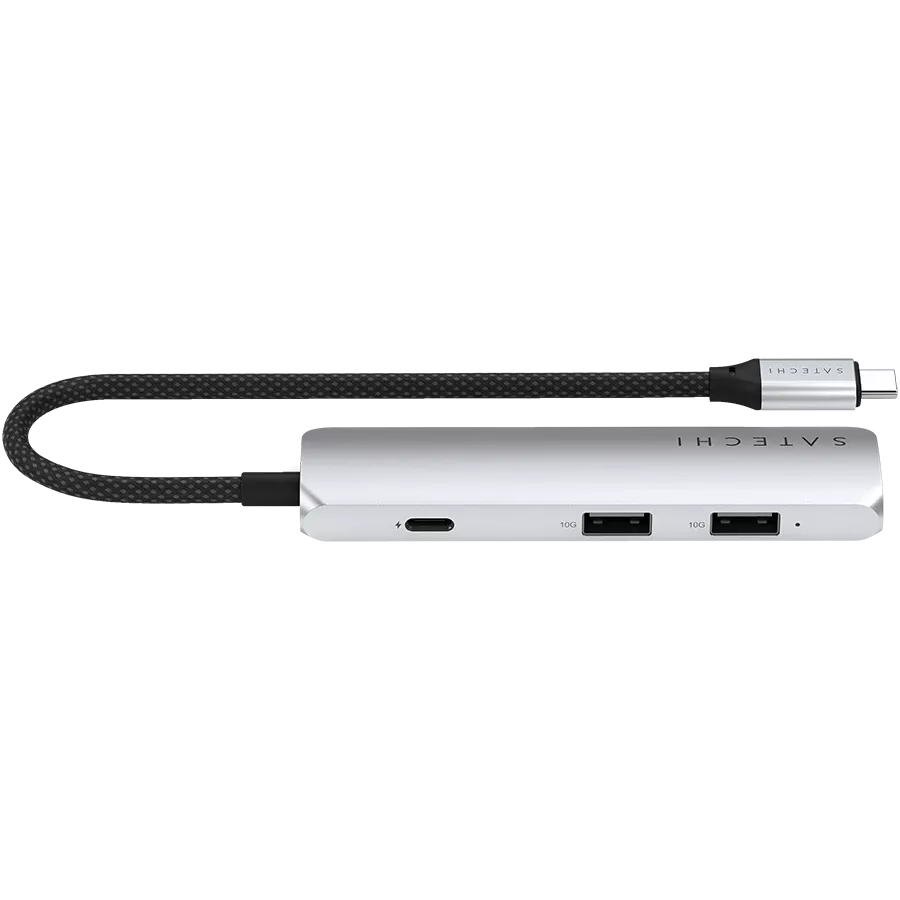 SATECHI  Slim 4 Multiport  Multiport Adapter  Silver — Image №1