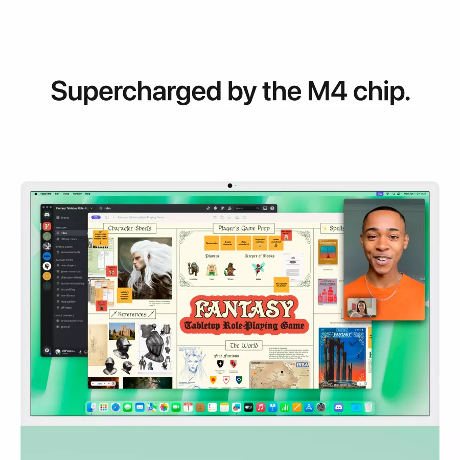 Apple iMac 24", Apple M4 (8C CPU/8C GPU), 16 GB, 256 GB SSD, Green — Image №6