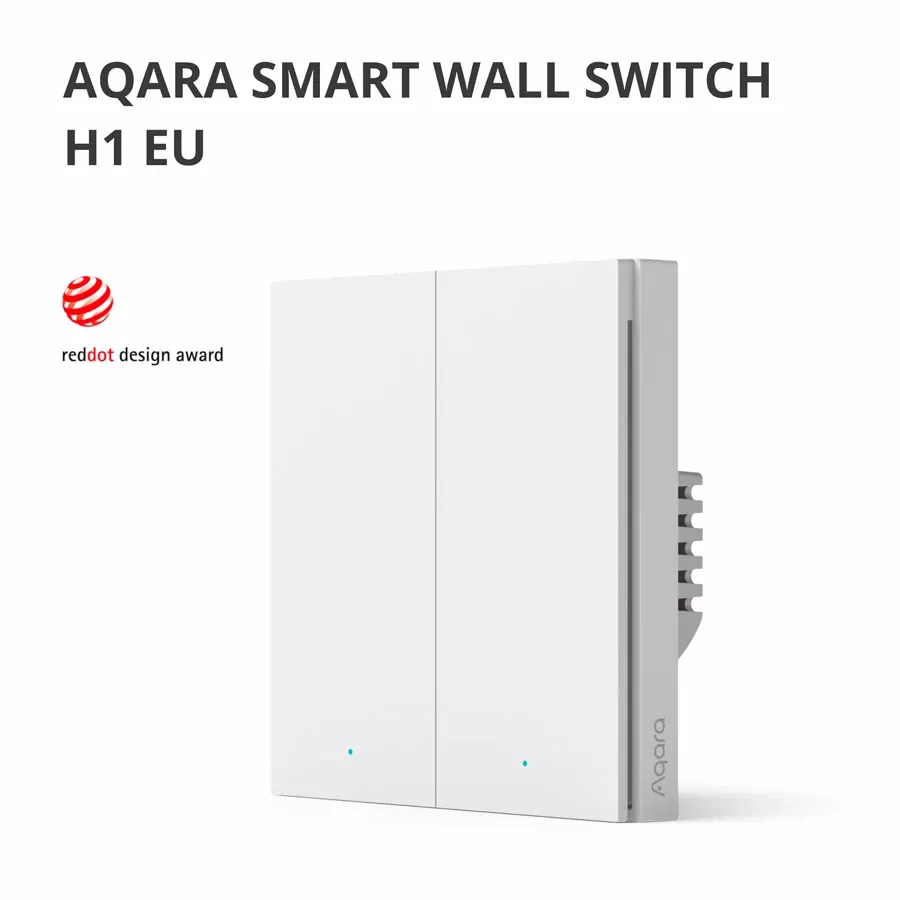 Aqara Smart Wall Switch H1 EU (No Neutral, Double Rocker) — Image №3
