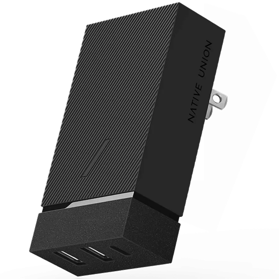 NATIVE UNION Power Adapter 3*USB/USB-C, 45 W, Gray — Image №1