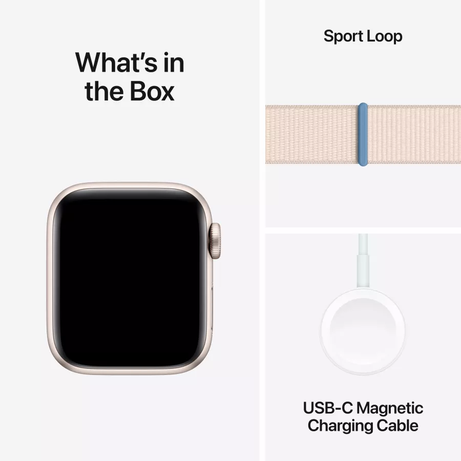 Apple Watch SE GPS Gen.2 (2023)  Starlight Sport Loop, 40mm, Starlight — Image №8