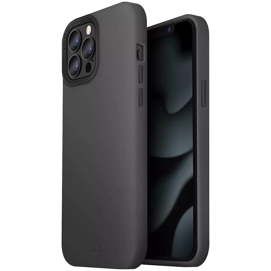 UNIQ Case Lino Hue with MagSafe, Gray for iPhone 13 Pro — Image №1