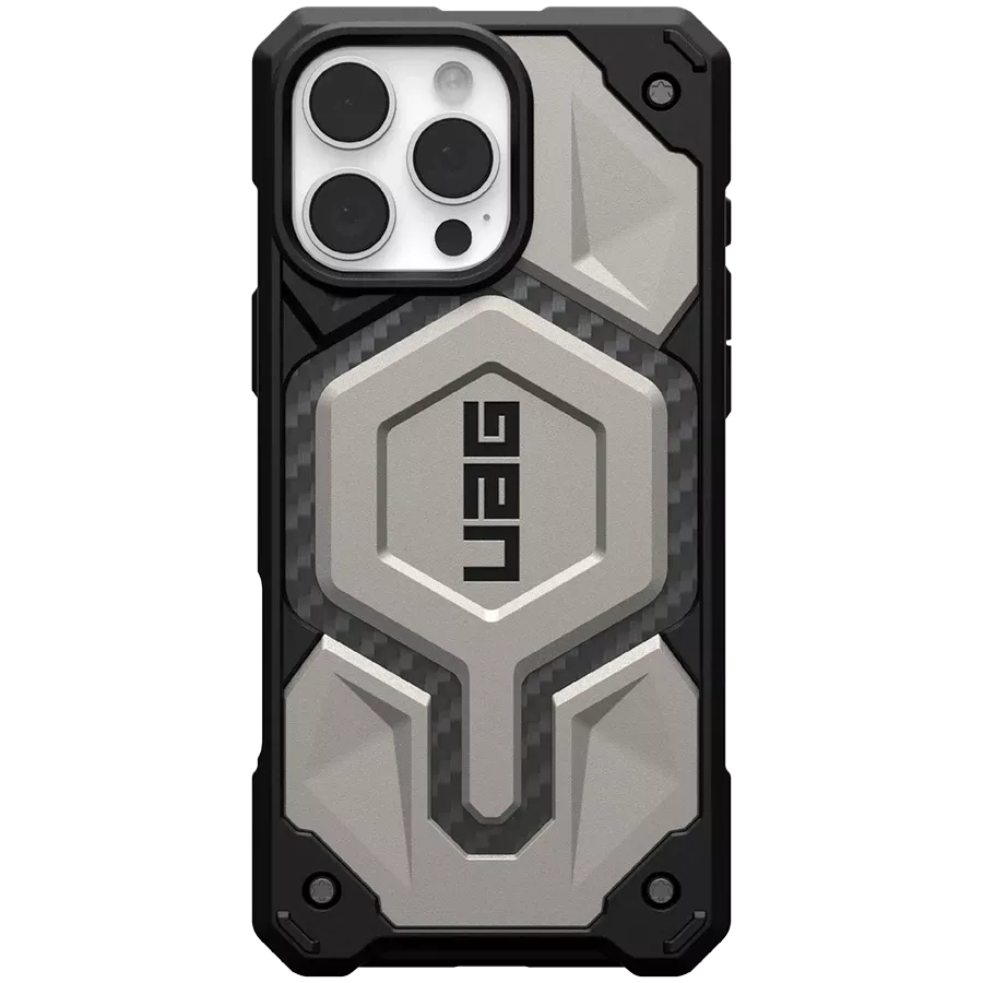 Чехол UAG Monarch Pro с MagSafe для iPhone 16 Pro, Титан — image №1