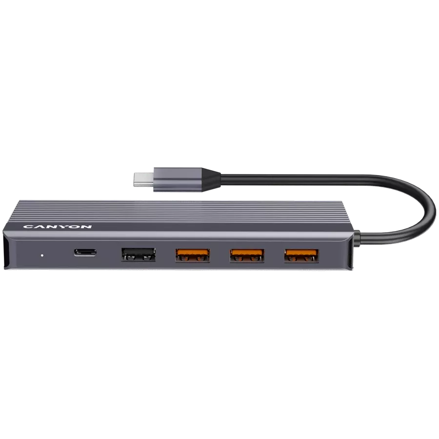 CANYON  Multiport Adapter 13in1 USB C hub Сірий — Зображення №4