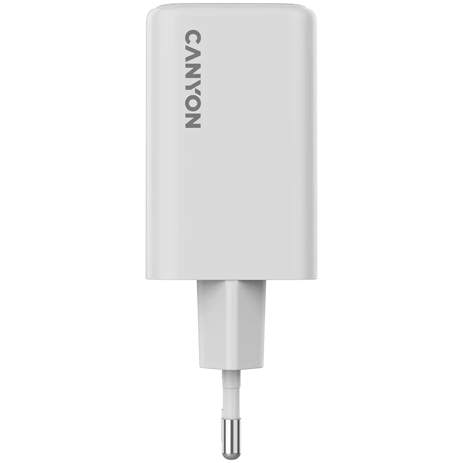 CANYON Power Adapter 3*USB/USB-C, 65 W, White 2*USB Type C, USB Type-A — Image №2