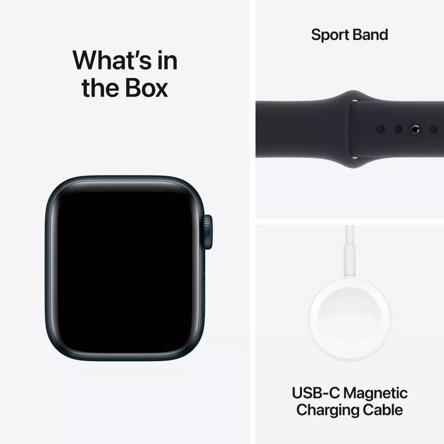 Apple Watch SE GPS Gen.2 (2023), 40mm, Midnight, Midnight Sport Band, S/M — Image №8