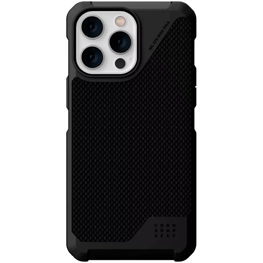 Protective Case UAG Metropolis LT with MagSafe Kevlar Black for iPhone 14 Pro Max — Image №1