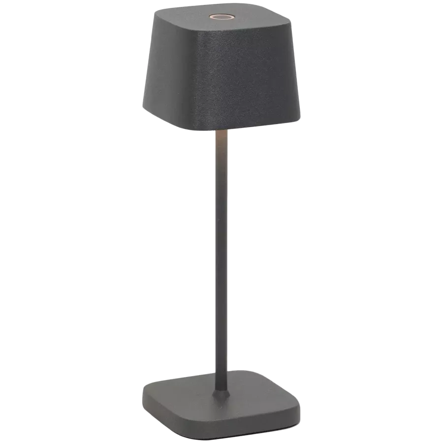 ZAFFERANO OFELIA MICRO TABLE LAMP 67x67x200mm. PAINTED DARK GREY 2.2W LED 60-73lm. — Image №1