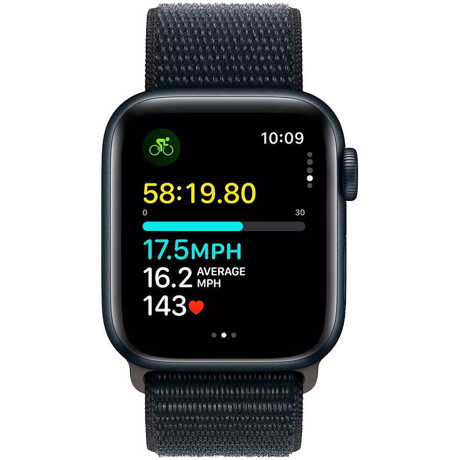 Apple Watch SE GPS Gen.2 (2023), 40mm, Midnight, Midnight Sport Loop — Зображення №6