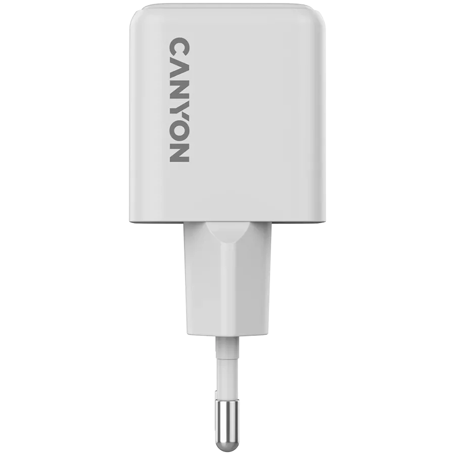CANYON CU20AC Power Adapter 2*USB/USB-C, 20 W, White USB Type C, USB Type-A — Image №5