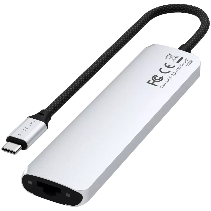 SATECHI  Slim 7 Multiport  Многопортовый адаптер  Серебристый — Изображение №3