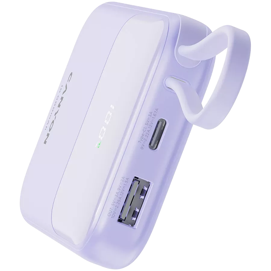 CANYON OnPower 101 Power Bank, 10000 mAh, Μωβ — Εικών №6