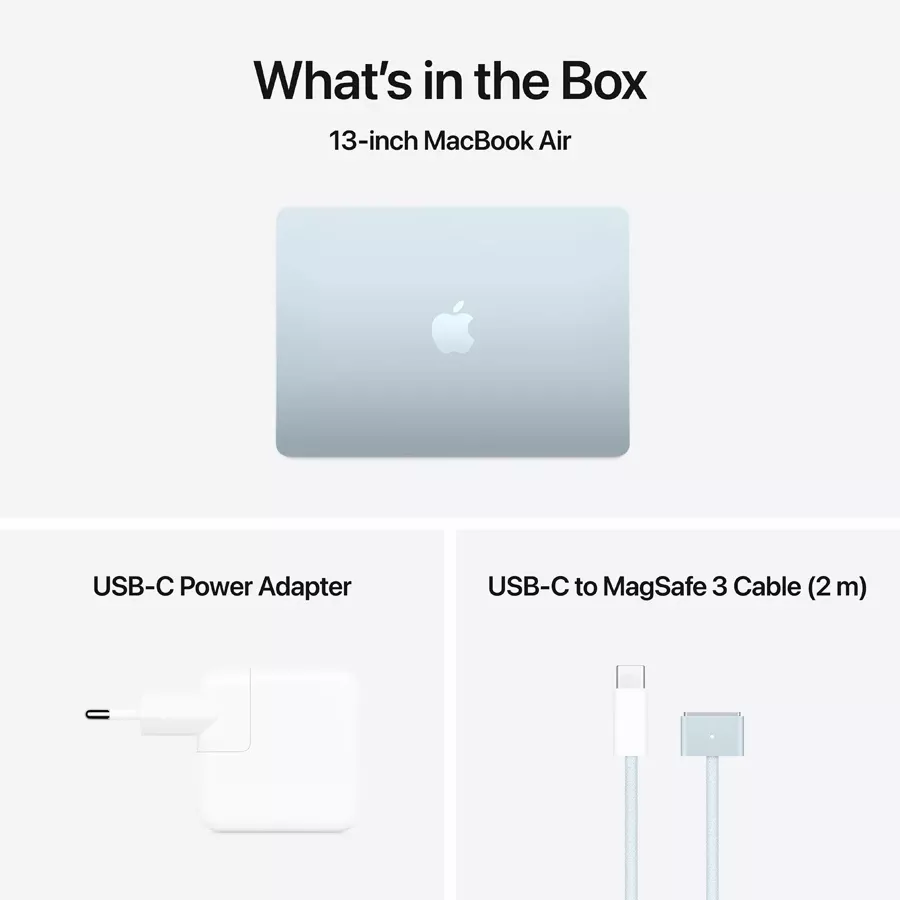 MacBook Air 13.6"  M4 (10C CPU/8C GPU), 16 GB, 256 GB, Sky Blue — Image №10