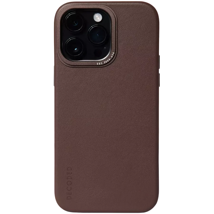 DECODED Case LEATHER CASE MAGSAFE with MagSafe, Chocolate for iPhone 14 Pro Max — Image №1