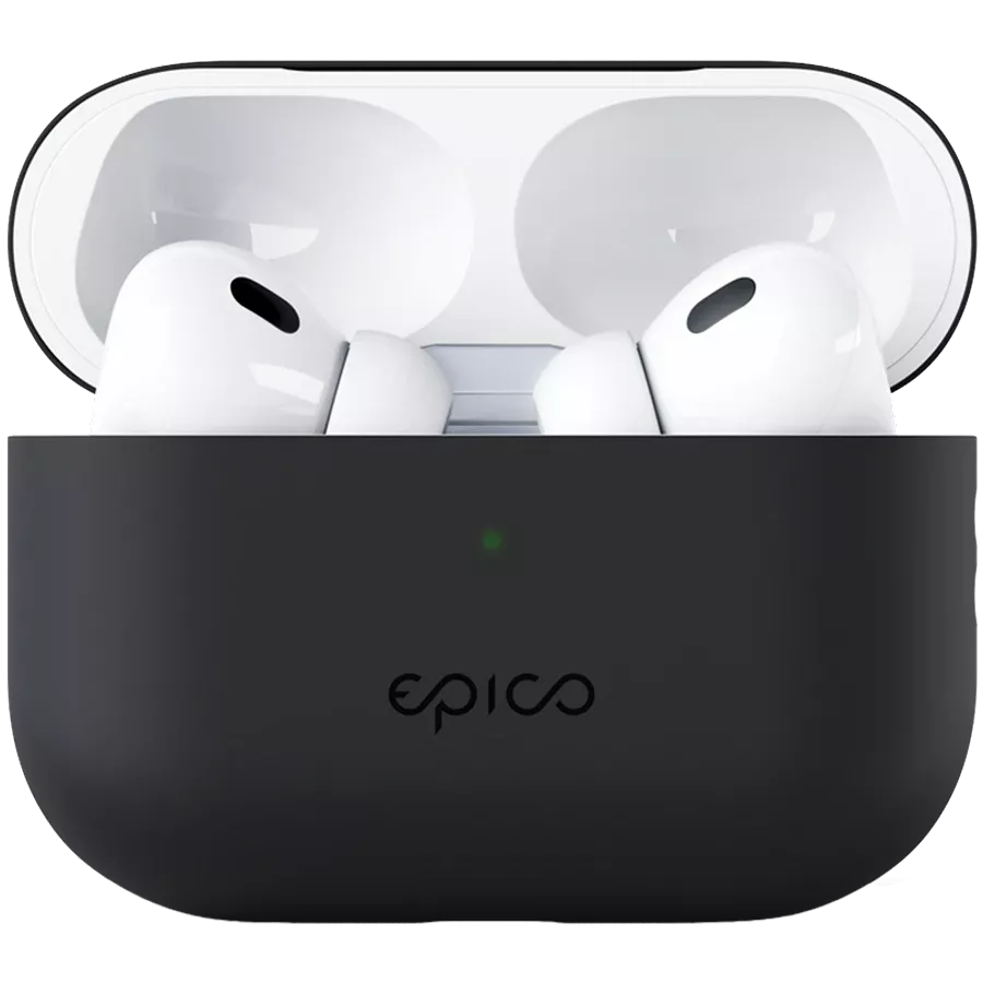 Чехол EPICO из силикона для AirPods Pro (Gen. 2), Чёрный — image №1