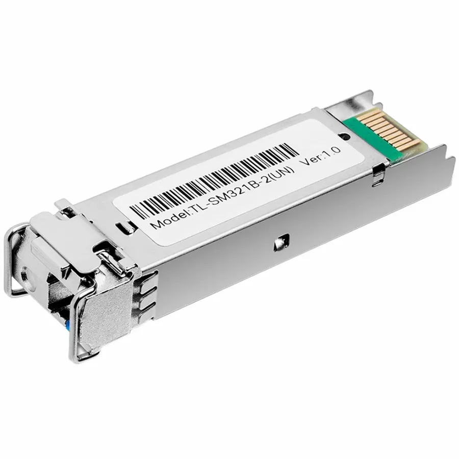TP-LINK 1000Base-BX WDM Bi-Directional SFP module, TX: 1310 nm and RX: 1550 nm, 1 LC Simplex port , up to 2 km transmission distance in 9/125 μm SMF (Single-Mode Fiber), Supports Digital Diagnostic Monitoring (DDM). — Εικών №1