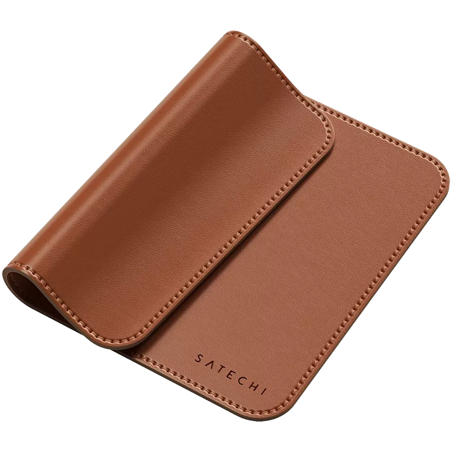 SATECHI Vegan-Leather Premium Mouse Pad, Brown — Image №4