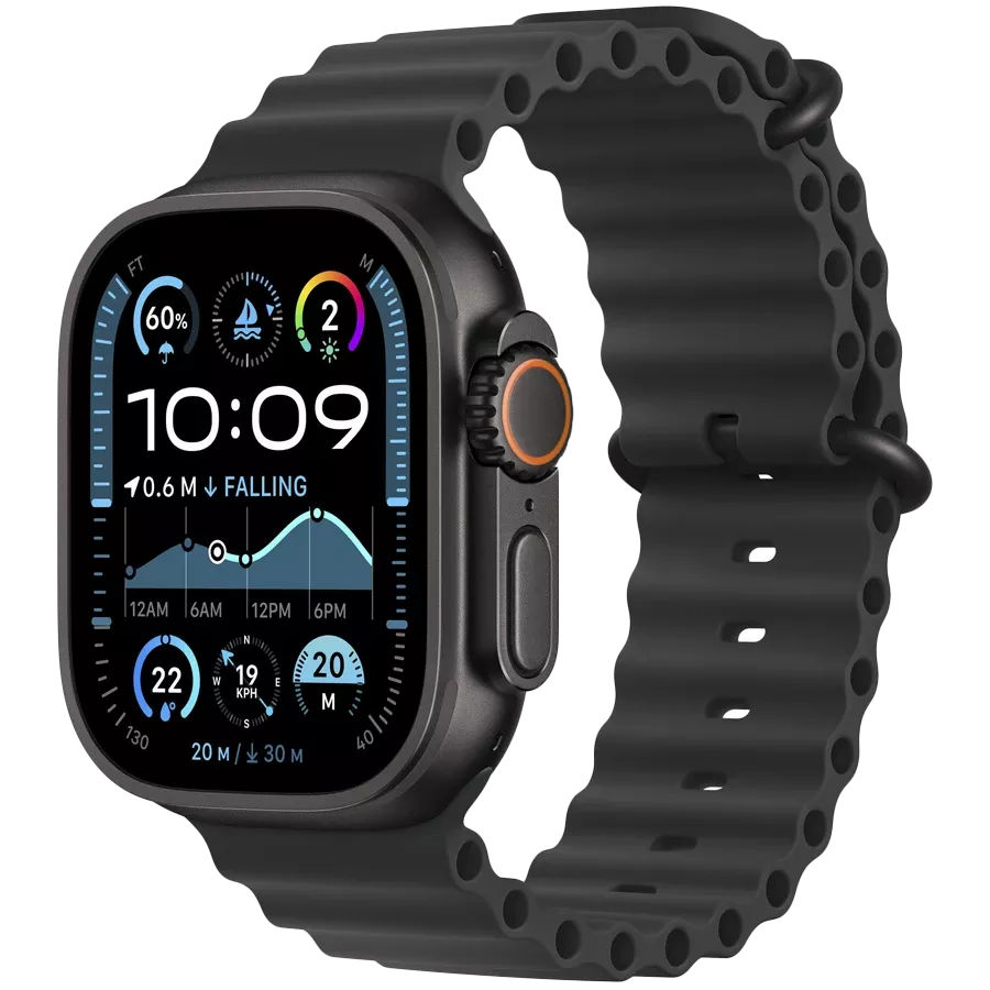 APPLE 49mm Ocean Band Extension - Black Titanium Finish Band Extension Ocean Band Extension - Black Titanium Finish Μαύρος Για Apple Watch 44/45/46/49 mm — Εικών №2