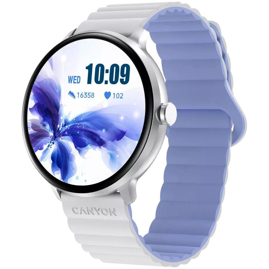 CANYON Jacky SW-69 Smart Watch, White/Blue — Image №2